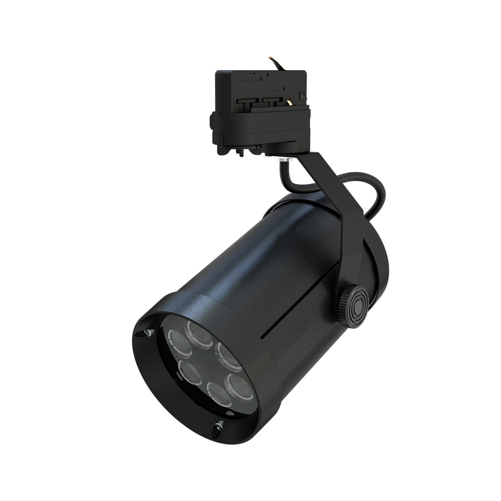 Акцент 12 CRI80 4000К 25° RAL9005 Муар Трековый шинопровод
