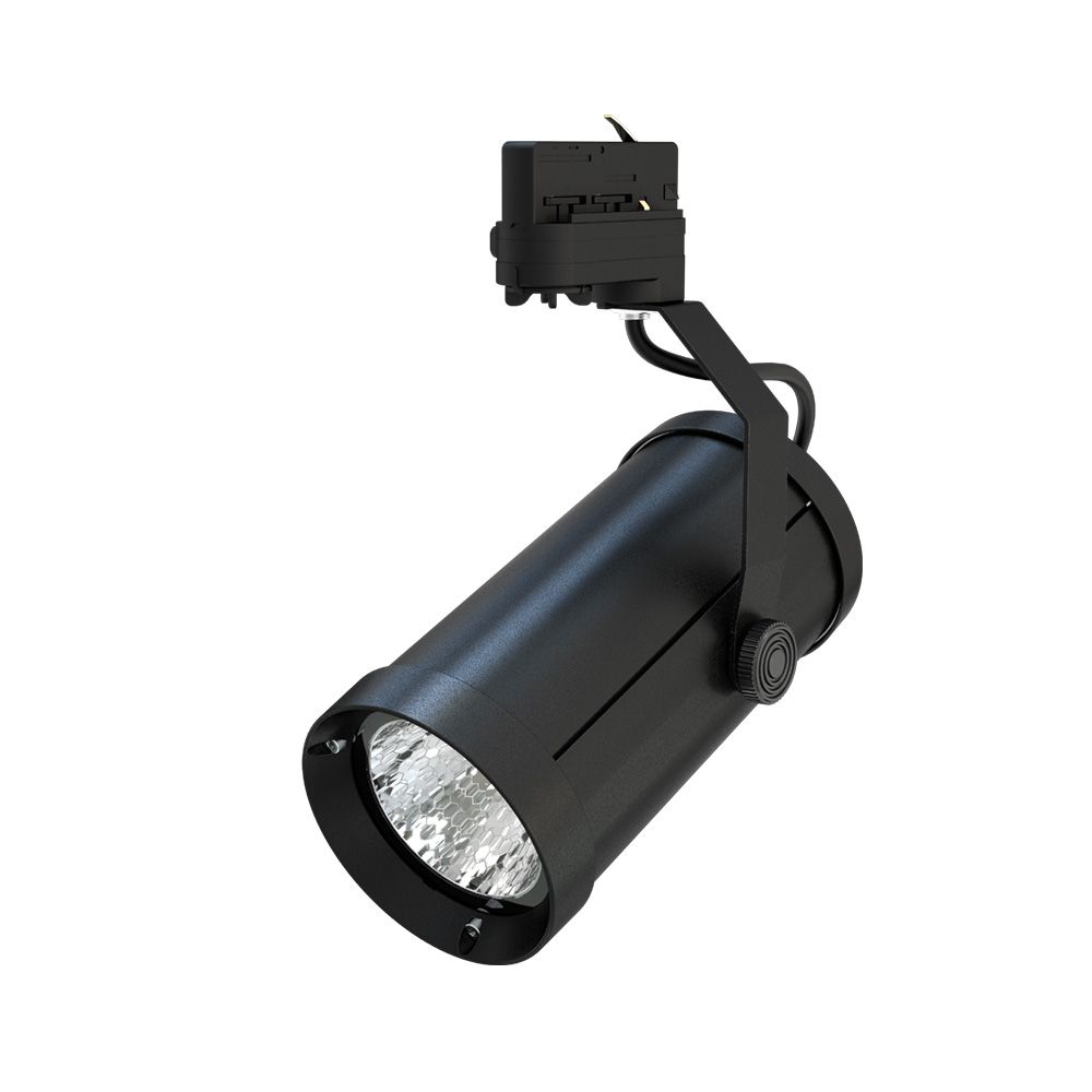 Акцент 10 Р CRI80 3000К 60° RAL9005 Муар Трековый шинопровод